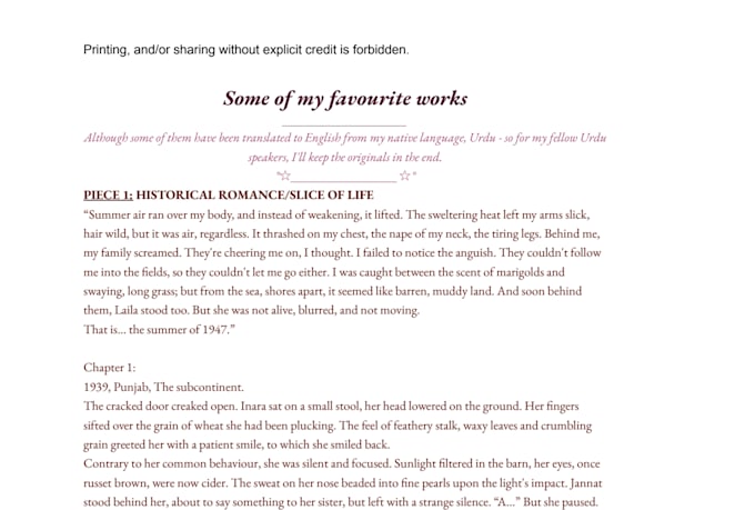 creatively write any prompt provided
